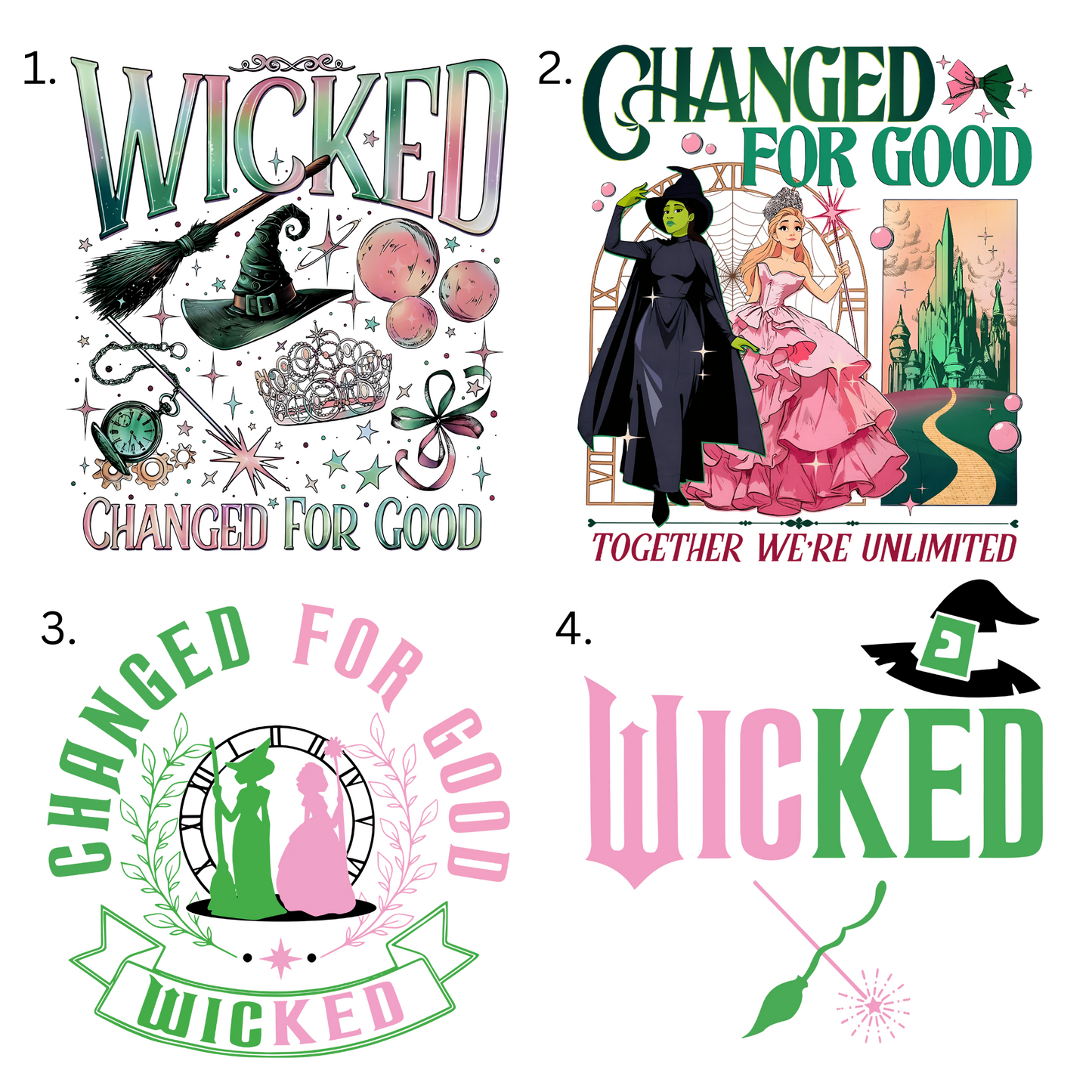 Wicked Sweatshirts - Various Designs Available - Kids and Adult Sizes