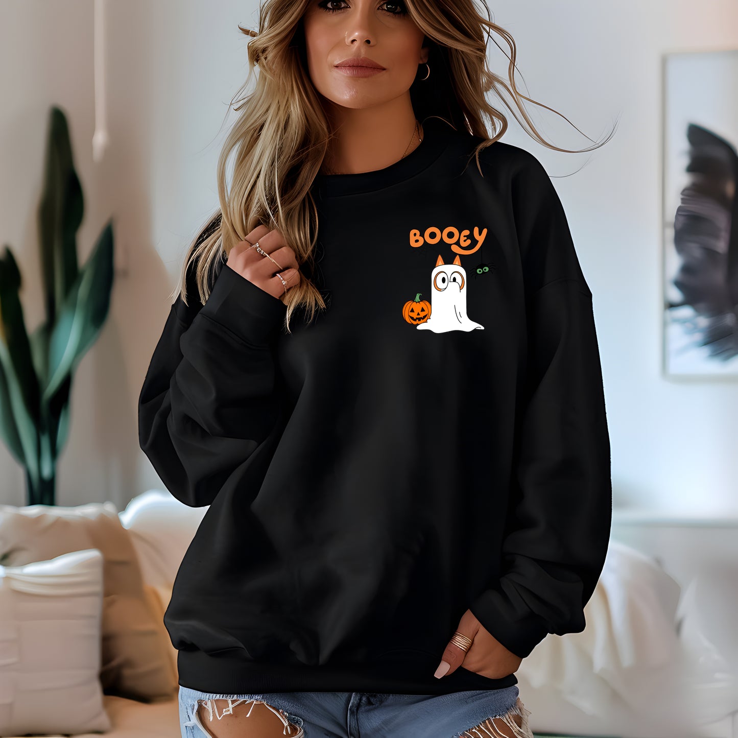 HALLOWEEN 2024: Booey Black Adult Sweatshirt