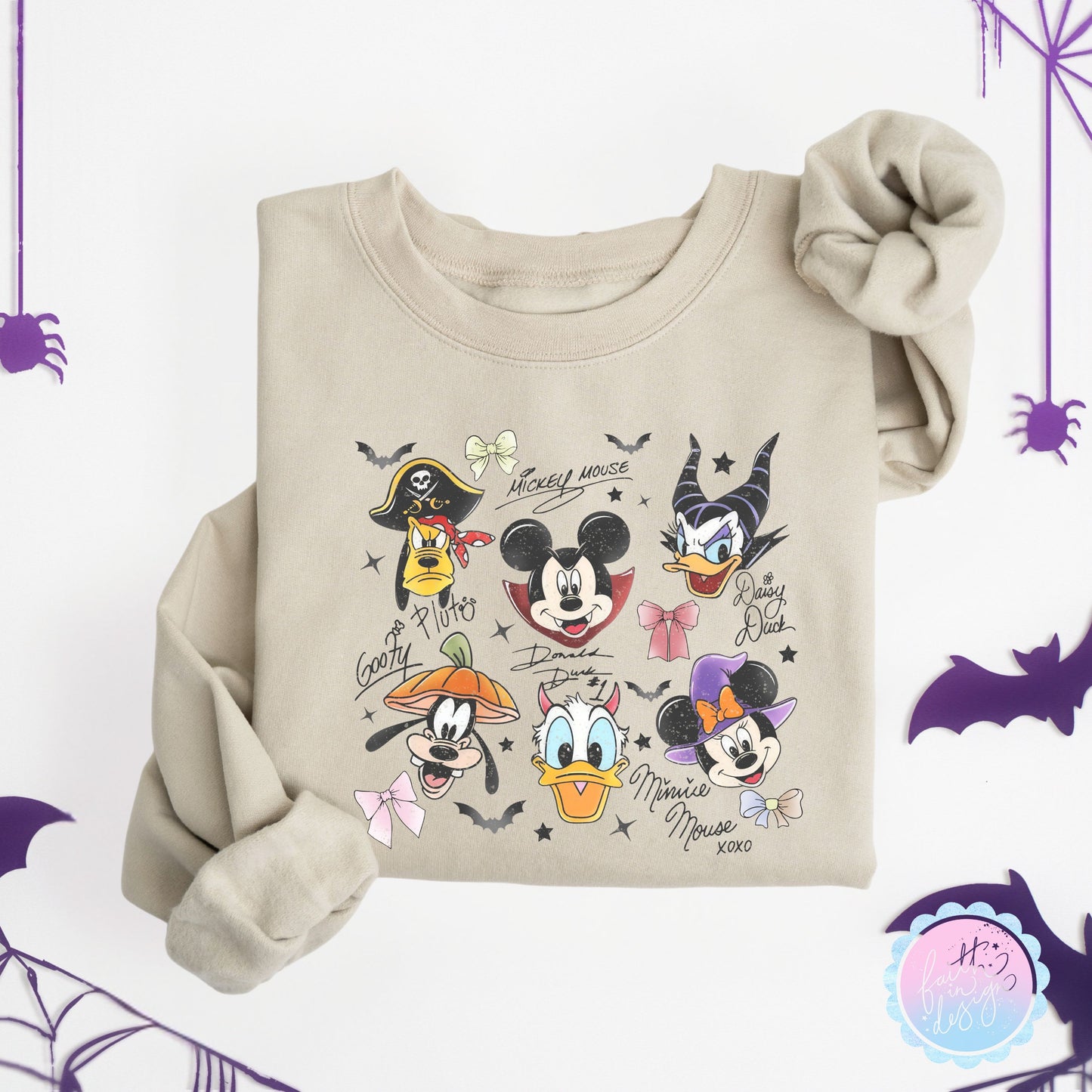 Halloween Mickey & Friends Signatures Sweatshirt