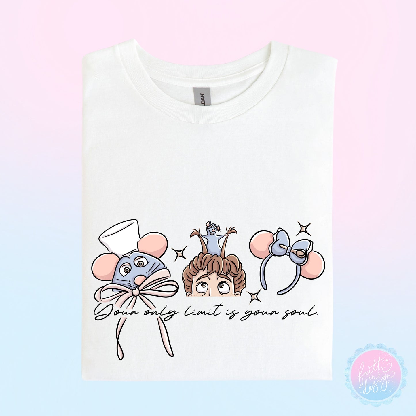Ratatouille “Your Only Limit Is Your Soul” Ear Design T-Shirt