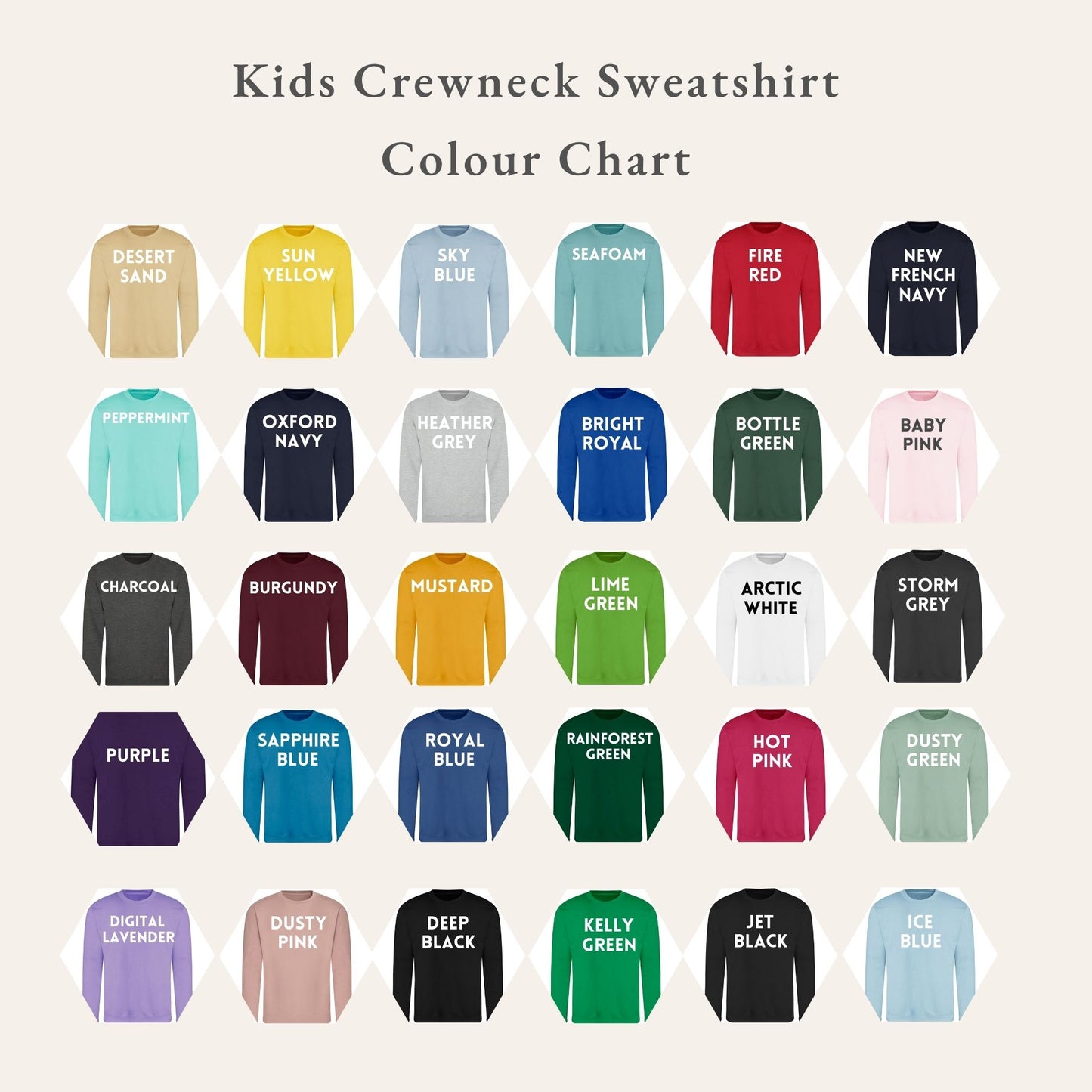 Build Your Own Kids Sweatshirt (Sizes 1-13 Years)
