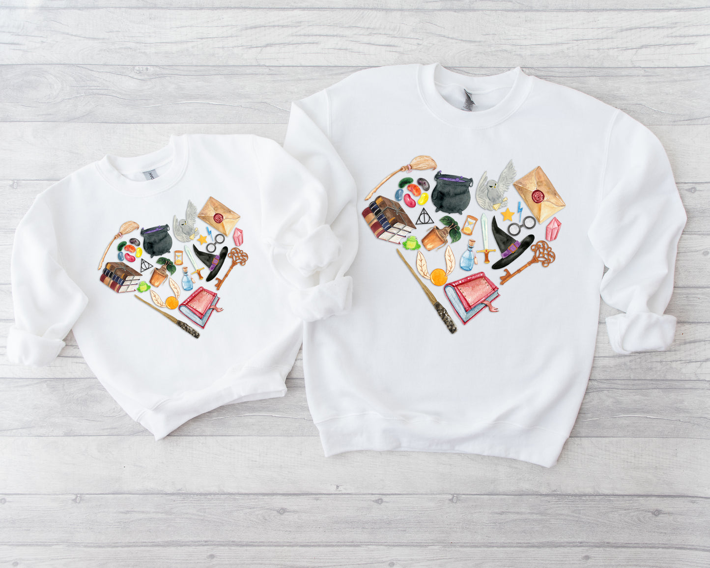 Magical School of Witchcraft and Wizardry Heart Adults Jumper or T-Shirt - Magic School Supplies