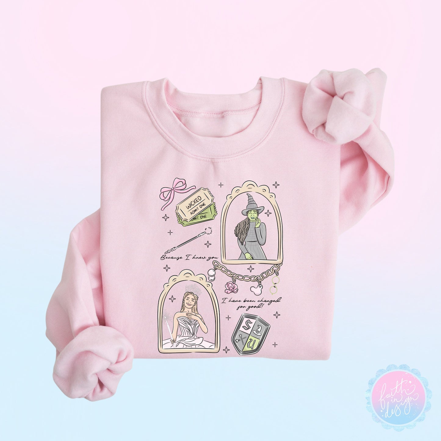Wicked Glinda & Elphaba Sweatshirt