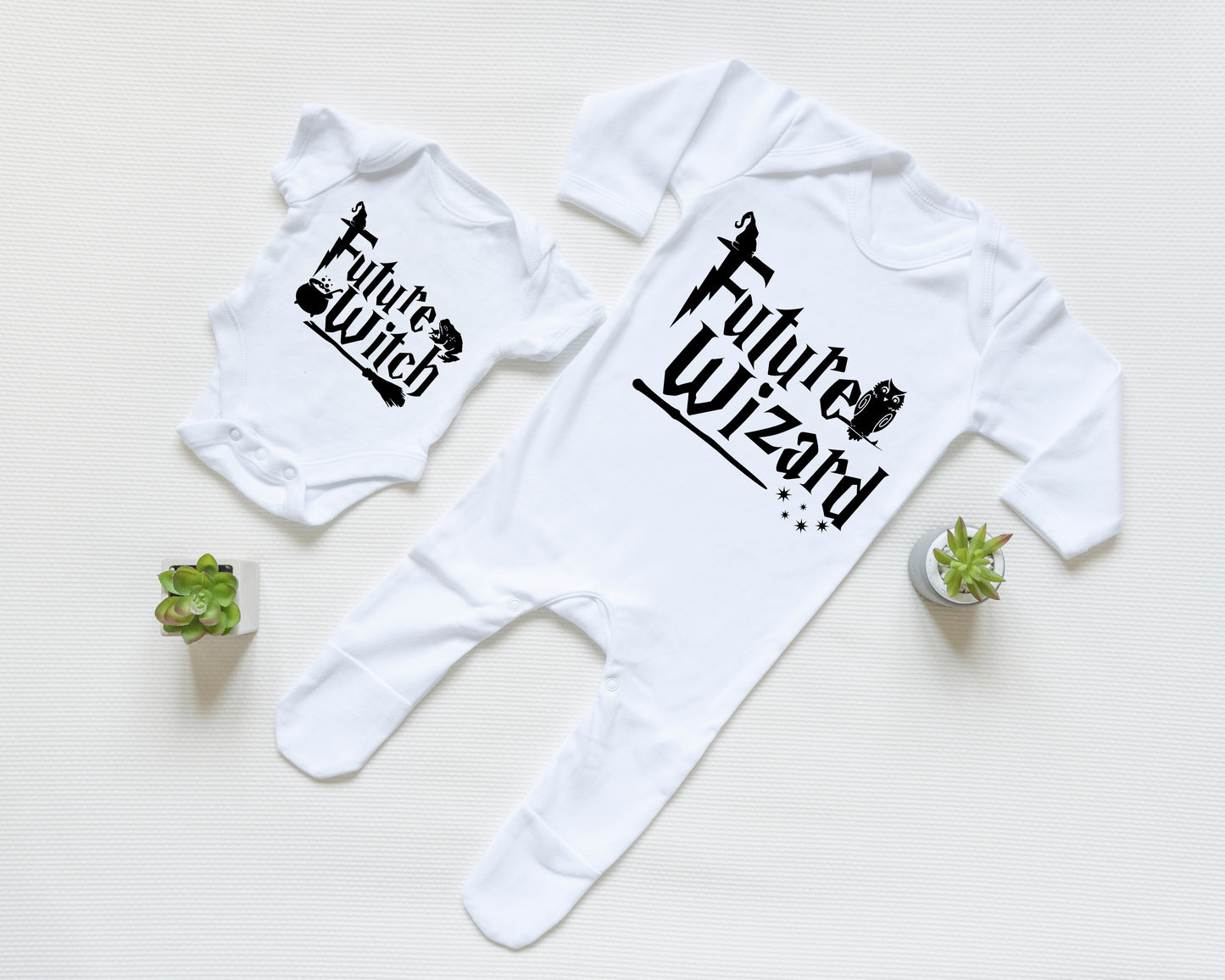 Future Witch or Wizard Magical Halloween Baby Vest, Sleepsuit or Kids T-Shirt