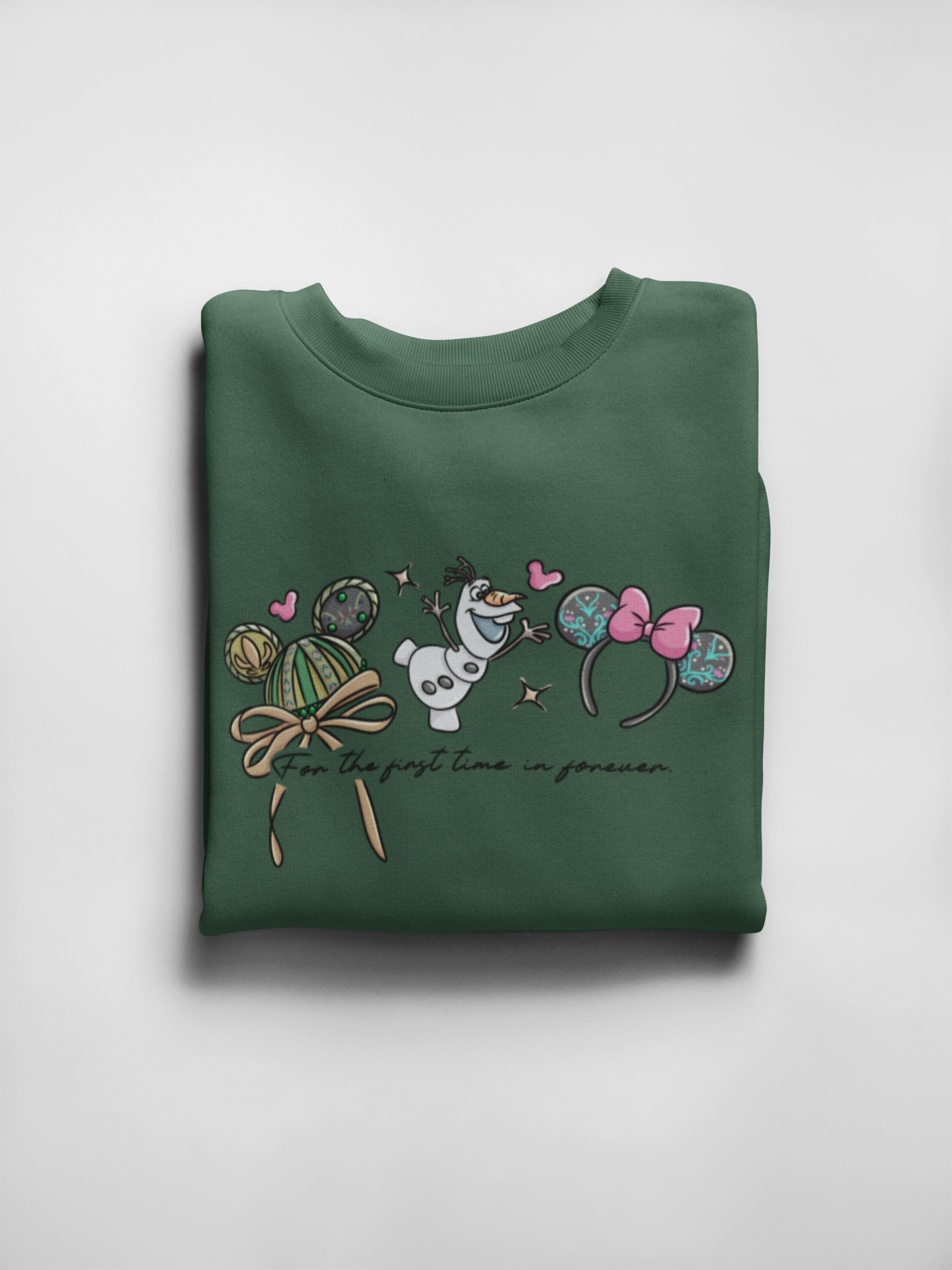 Anna "For The First Time In Forever" Character Hat Ear Design Sweatshirt