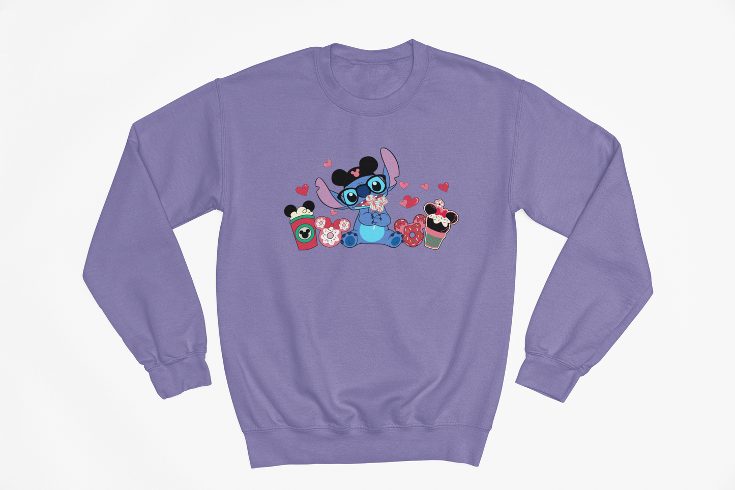 Snacks in a Stitch Valentines Jumper: Adult and Kids Sizes