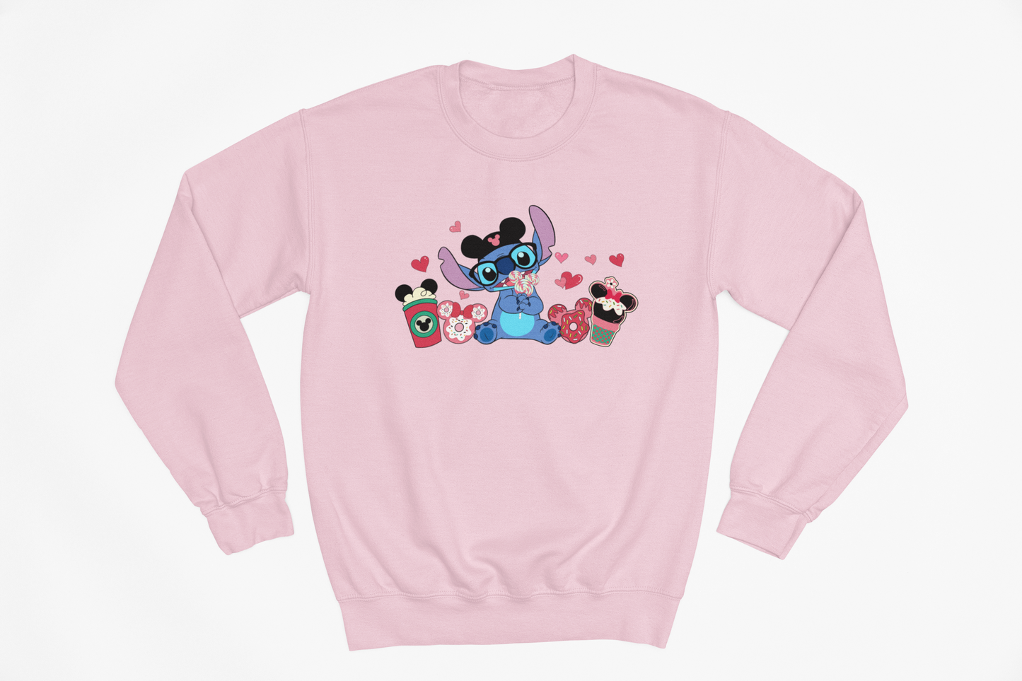 Snacks in a Stitch Valentines Jumper: Adult and Kids Sizes