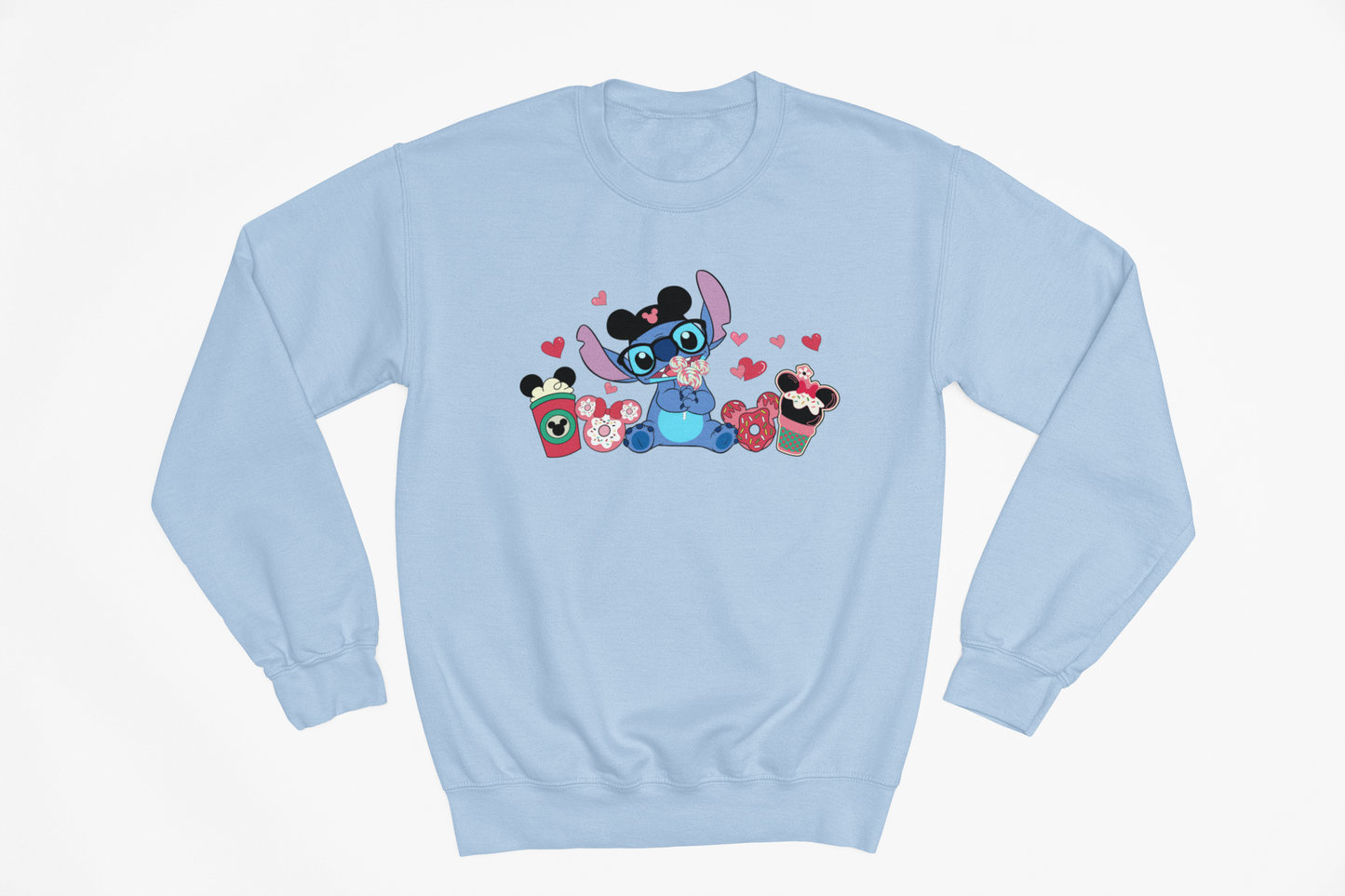 Snacks in a Stitch Valentines Jumper: Adult and Kids Sizes