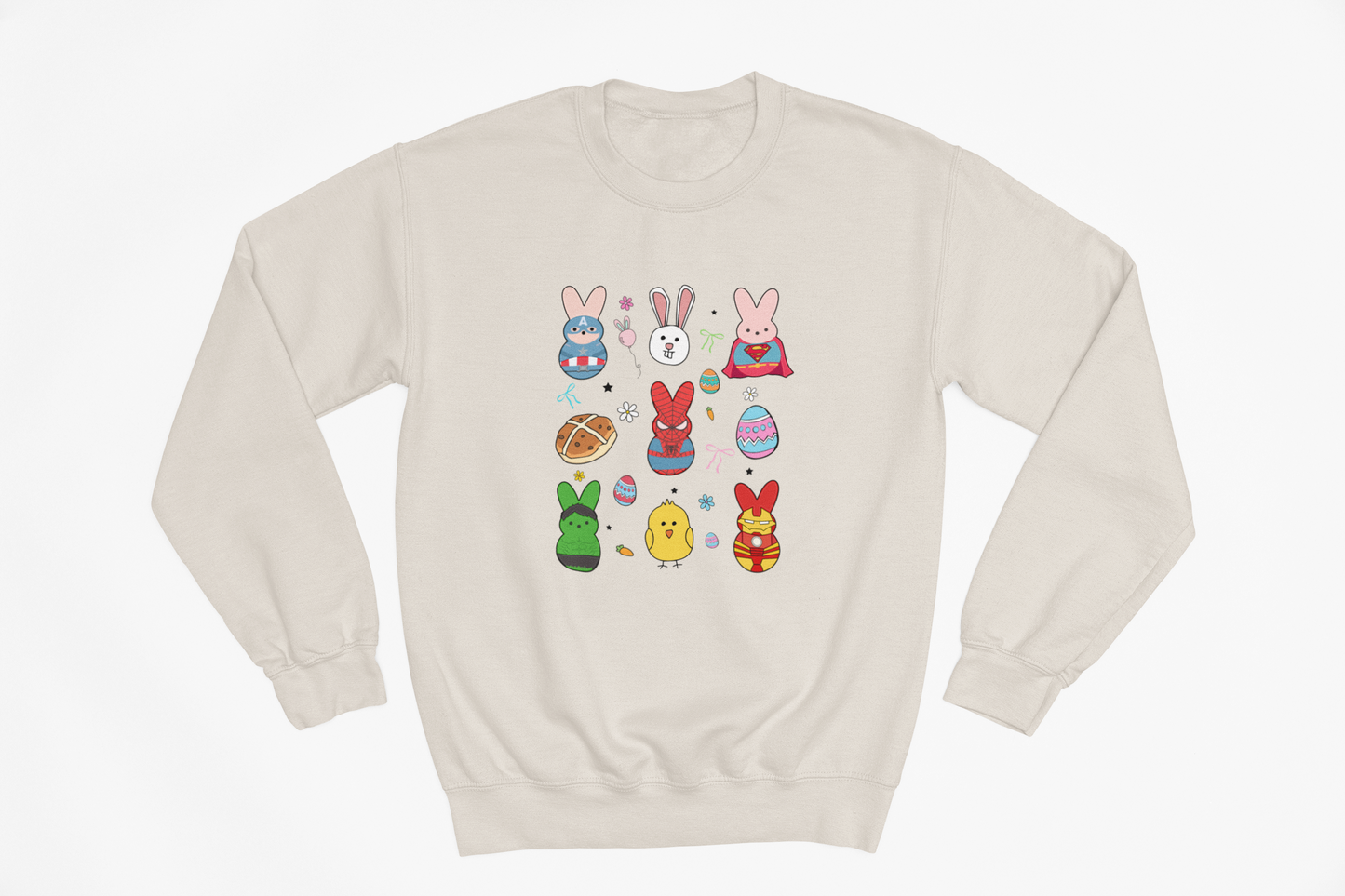 Easter Superhero Bunnies Kids Sweatshirt