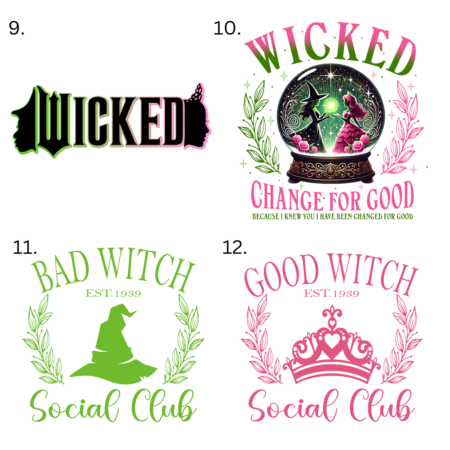 Wicked Sweatshirts - Various Designs Available - Kids and Adult Sizes