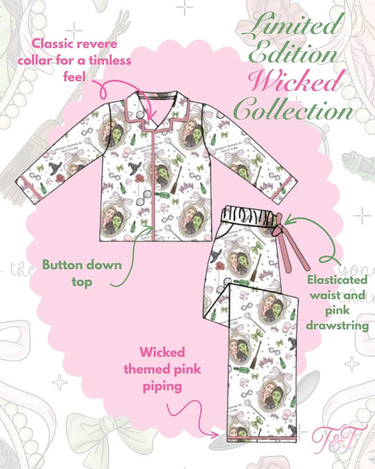 PRE-ORDER ONLY: Wicked Pyjamas: Kids and Adult Sizes