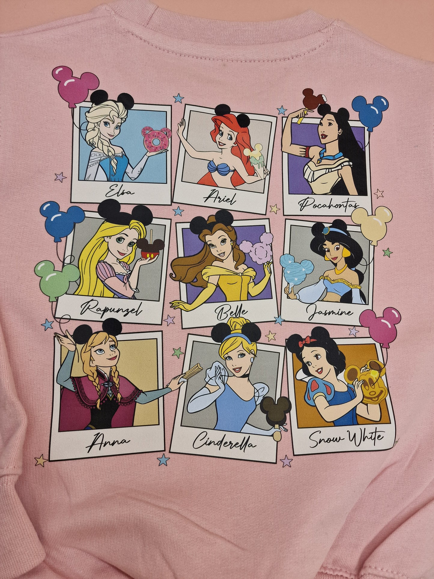 The Original Polaroid Princesses Pink Jumper: Adult and Kids Sizes