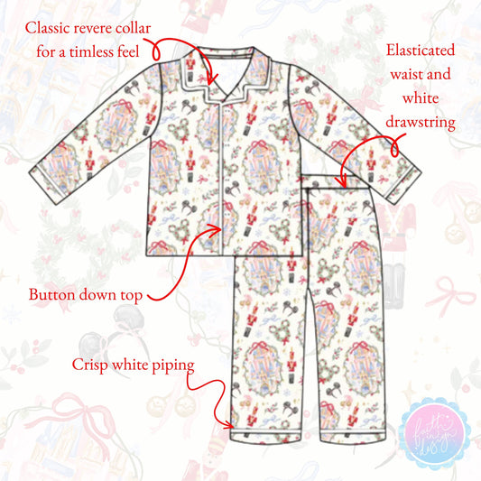 PRE-ORDER ONLY: Magical Christmas Castle Pyjamas: Kids and Adult Sizes