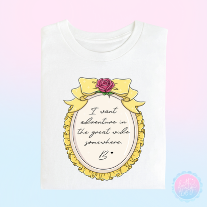 Belle (Beauty & The Beast) Frame Quote T-Shirt