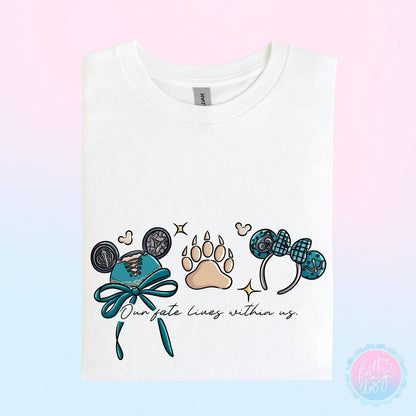 Merida "Our Fate Lives Within Us” Character Hat Ear Design T-Shirt