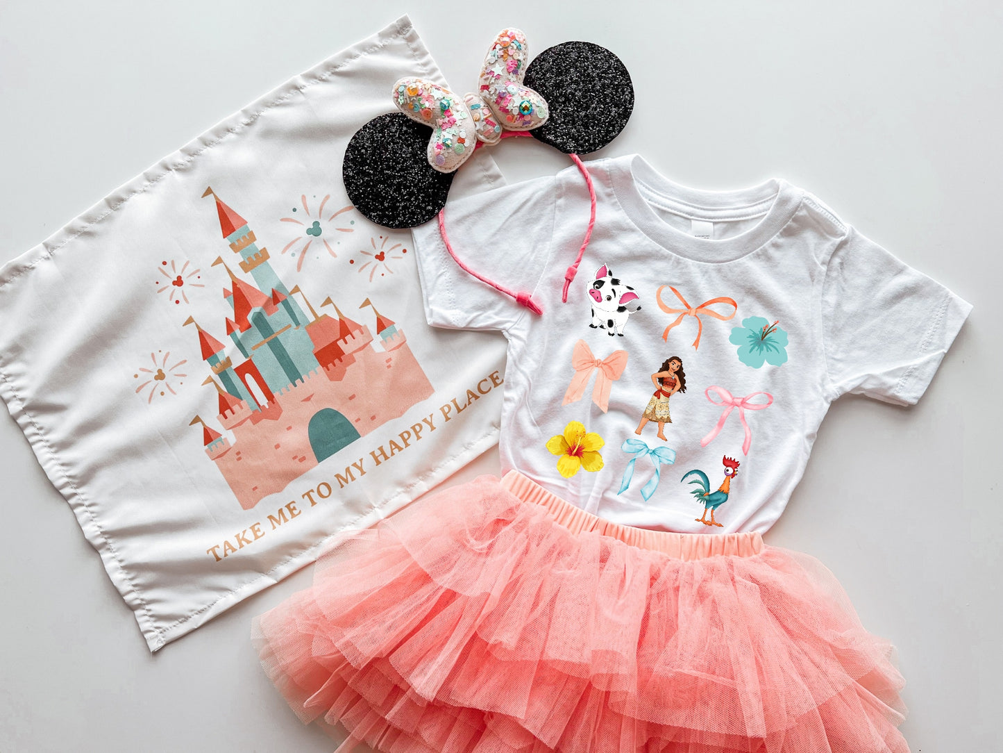Polynesian Princess Coquette T-Shirt: Kids and Adults
