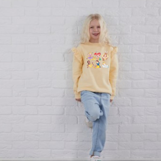 Limited Edition Girls Frill Sweatshirts (Any Easter Design)