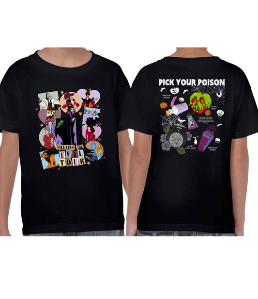 HALLOWEEN 2024: The Evil Tour/Pick Your Poison Kids T-Shirt