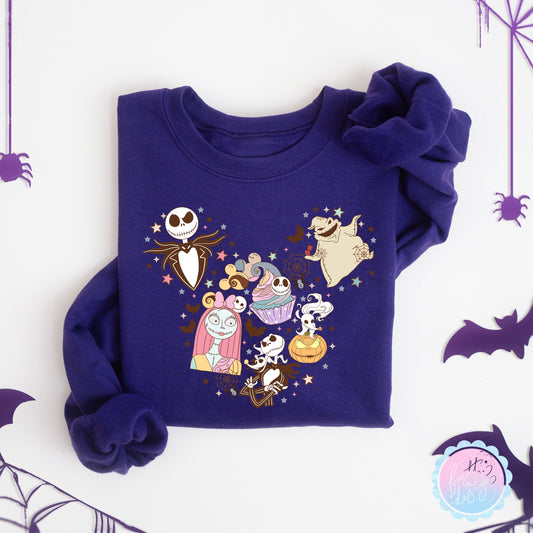Halloween NBC Heart Sweatshirt