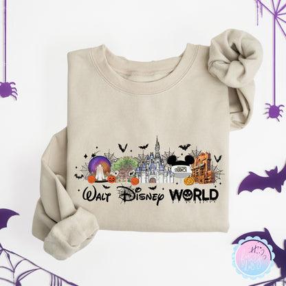 Halloween Walt Disney World Attractions Sweatshirt