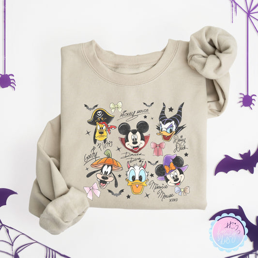 Halloween Mickey & Friends Signatures Sweatshirt