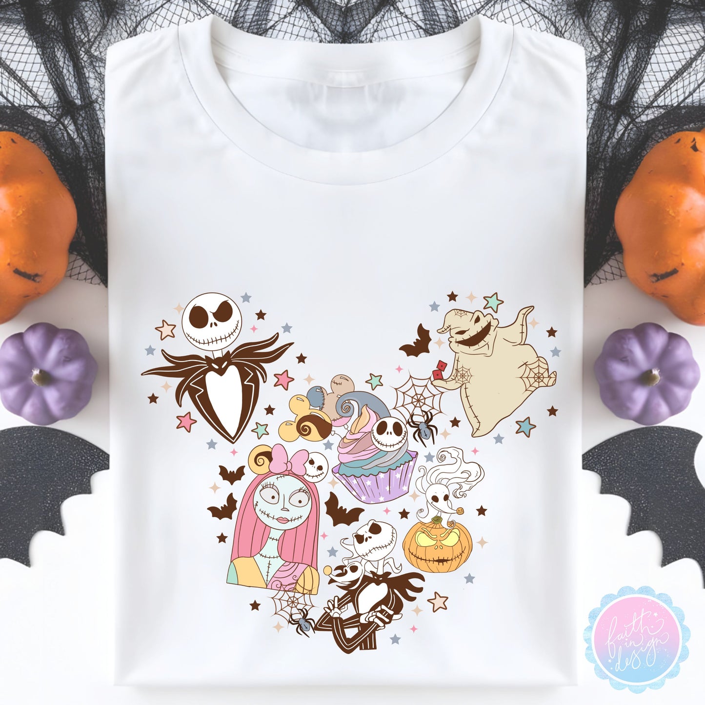 Halloween NBC Heart T-Shirt