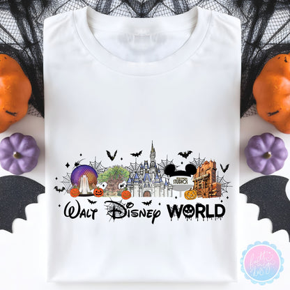 Halloween Walt Disney World Attractions T-Shirt
