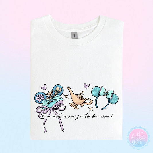 Jasmine “I’m Not A Prize To Be Won” Ear Design T-Shirt