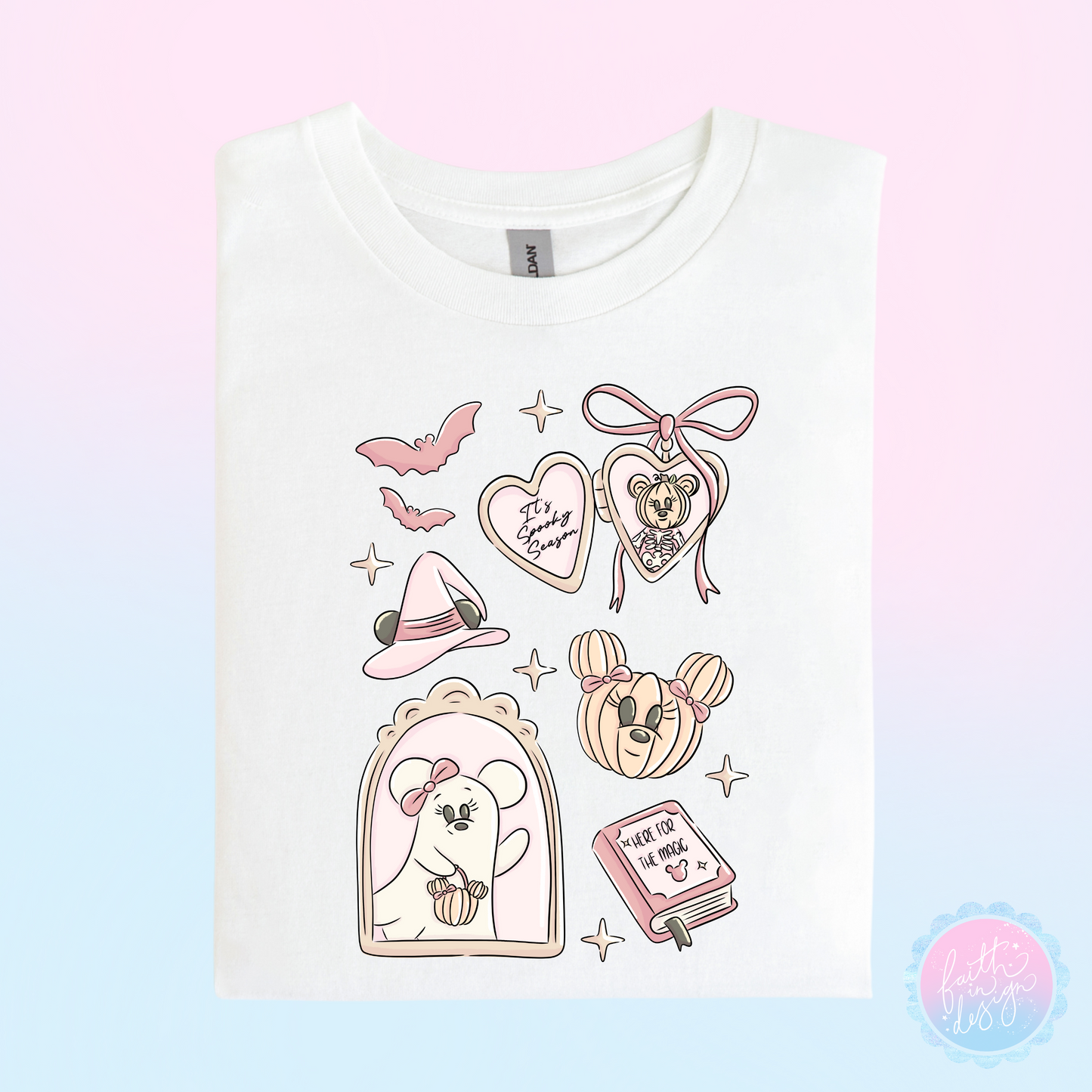Pink Pretty Ghost T-Shirt