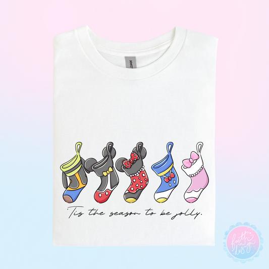 Christmas Mickey & Friends Stocking T-Shirt