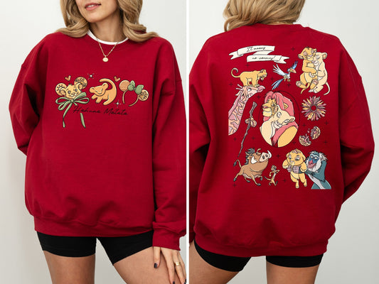 Lion King Double Sided Print Sweatshirt