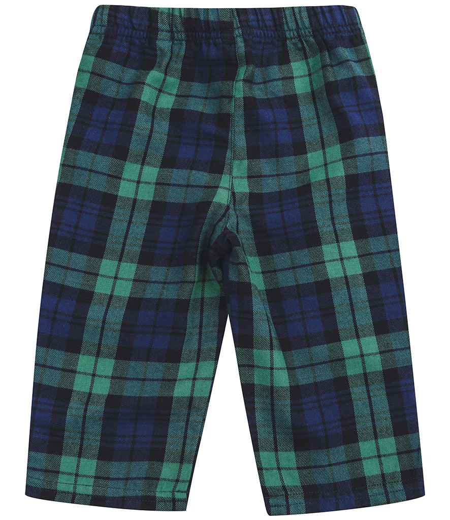 Navy and Green Baby and Kids Pyjama Bottoms