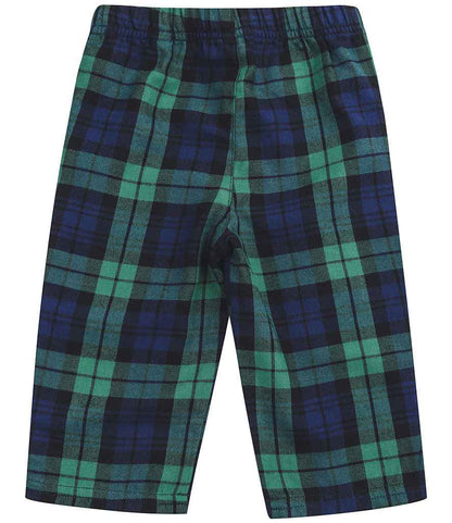 Navy and Green Baby and Kids Pyjama Bottoms
