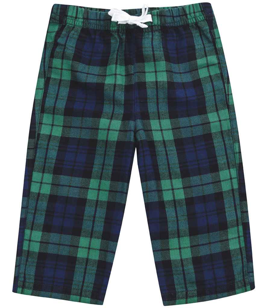 Navy and Green Baby and Kids Pyjama Bottoms