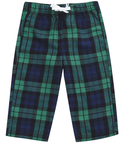 Navy and Green Baby and Kids Pyjama Bottoms