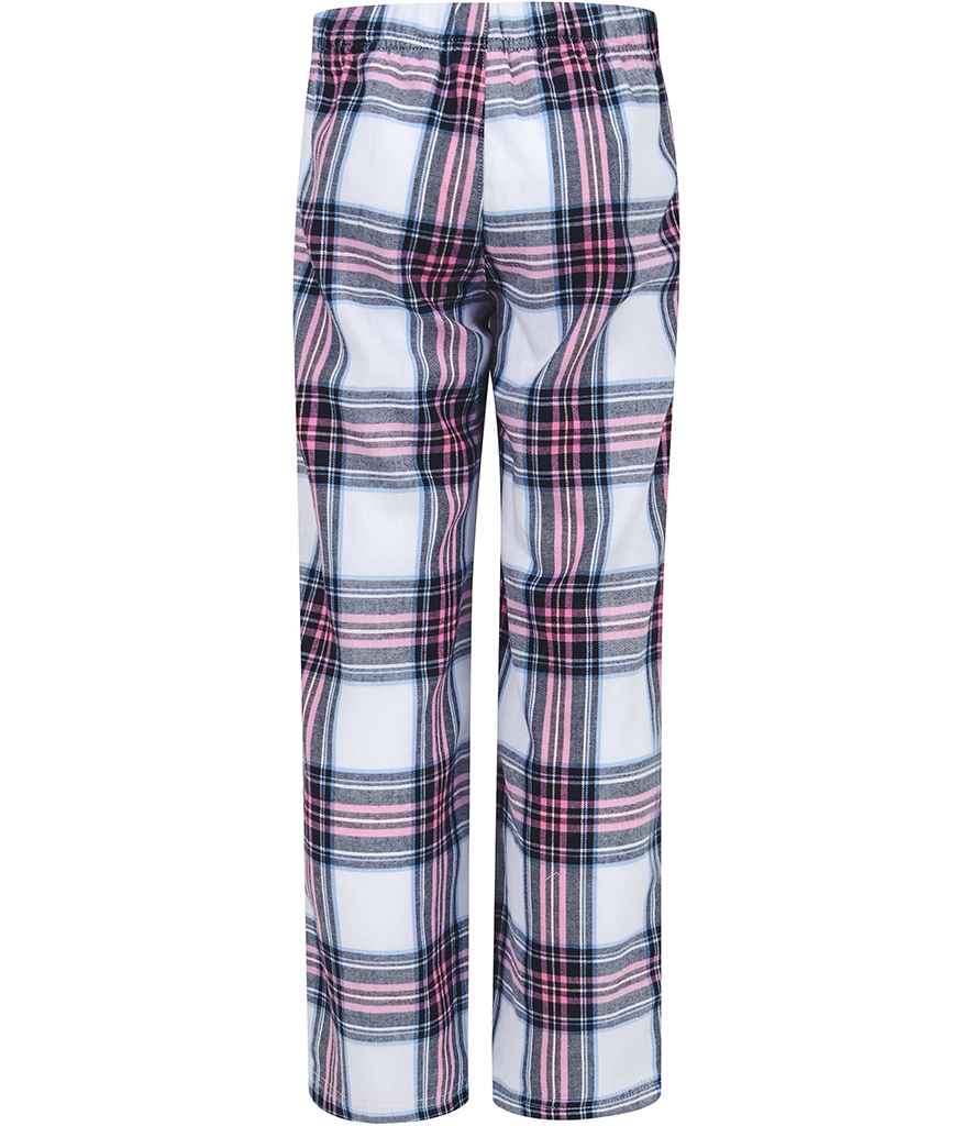 Pink and White Tartan Baby and Kids Pyjama Bottoms