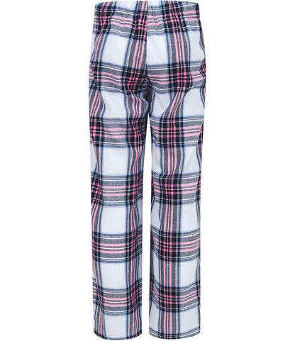 Pink and White Tartan Baby and Kids Pyjama Bottoms
