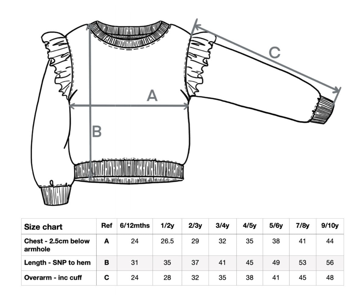 Limited Edition Girls Frill Sweatshirts (Any Easter Design)