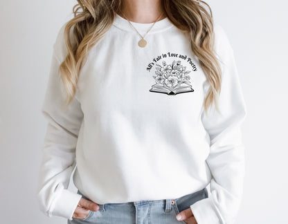 'All Is Fair In Love And Poetry' Taylor Swift The Tortured Poet's Department Sweatshirt