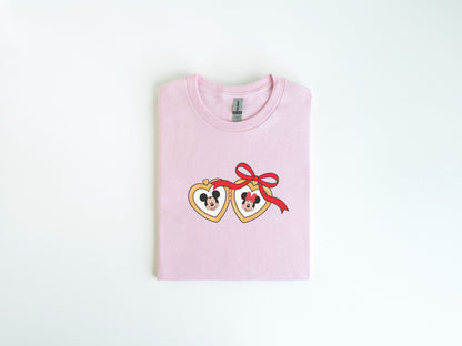 Mouses in Love Heart Locket Kids T-Shirt