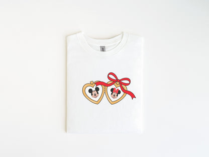 Mouses in Love Heart Locket Kids T-Shirt