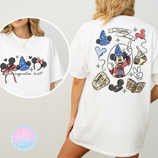 Fantasmic Ears Design, With Matching Fantasmic Design On The Back T-Shirt