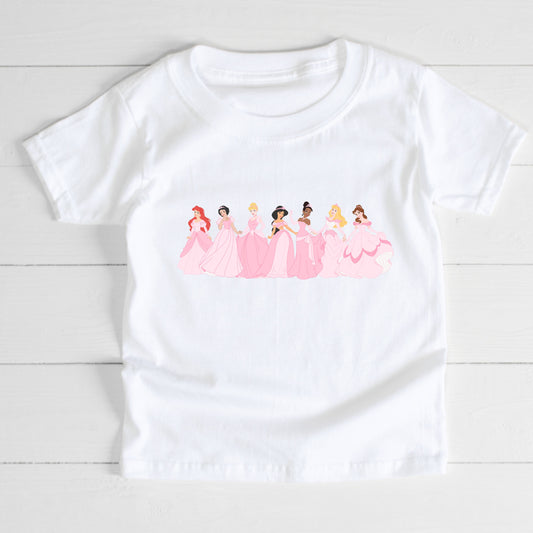 Kids Pink Princesses T-Shirt
