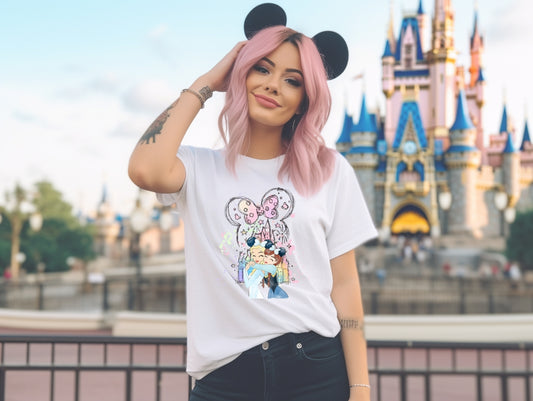 'Winter Sisters' White Adult T-Shirt