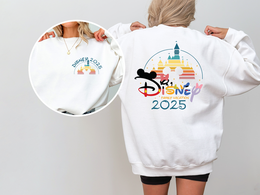 Disneyland Trip 2025 Sweatshirt Jumper: Kids and Adults Sizes