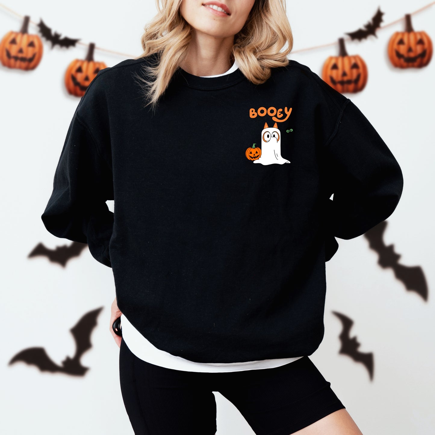 HALLOWEEN 2024: Booey Black Adult Sweatshirt