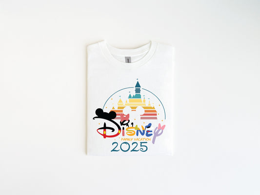 Disneyland Family Trip 2025 T-Shirt: Kids and Adults Sizes