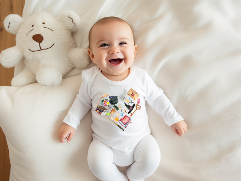 Magical School of Witchcraft and Wizardry Bodysuit, Sleepsuit, T-Shirt or Jumper