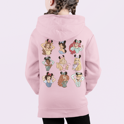 'In My Princess Era' Double Sided Print Pink Hoodie: Kids