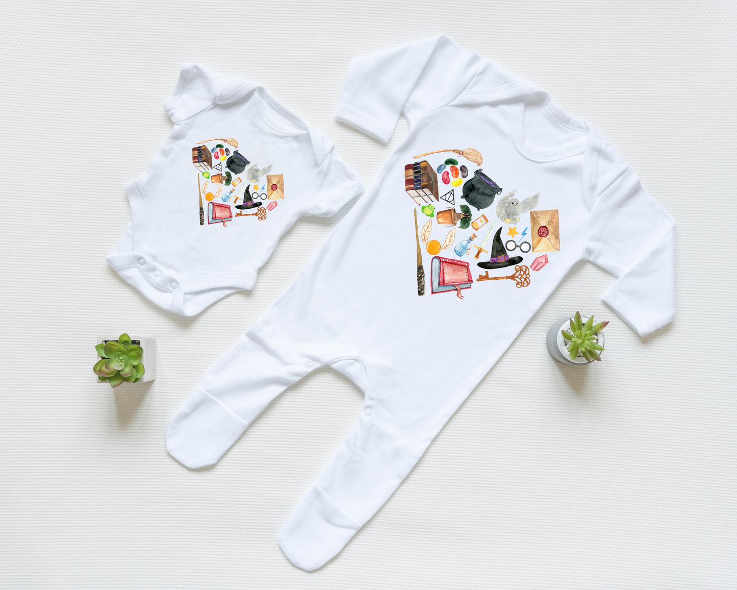 Magical School of Witchcraft and Wizardry Bodysuit, Sleepsuit, T-Shirt or Jumper